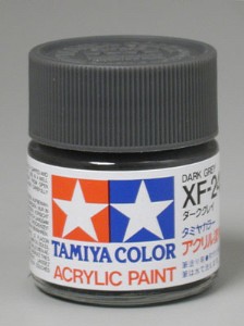 TAMIYA 壓克力系水性漆 23ml 暗灰色 XF-2